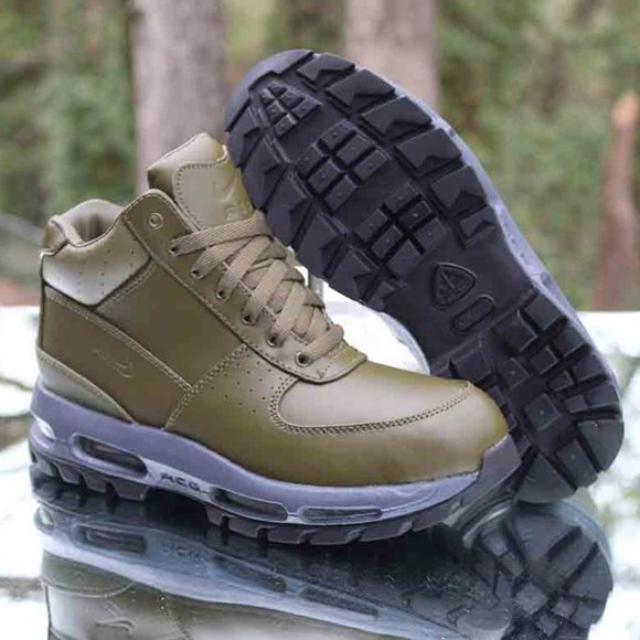Nike Air Max Goadome Size 6Y Olive Green Canvas - Picture 3 of 15